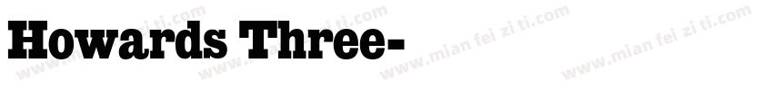 Howards Three字体转换